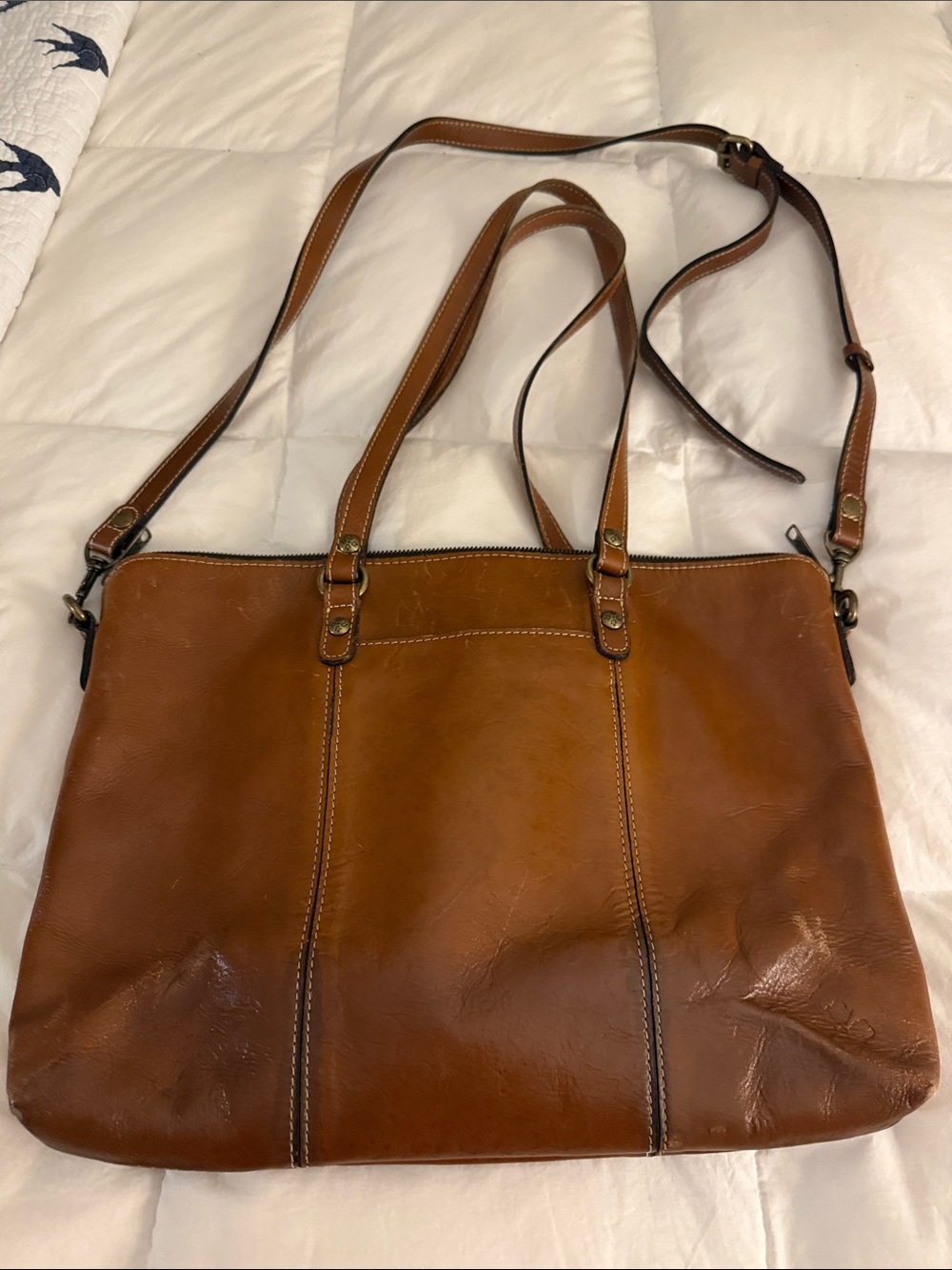 Patricia Nash tote bag 12 x 16 British Tan